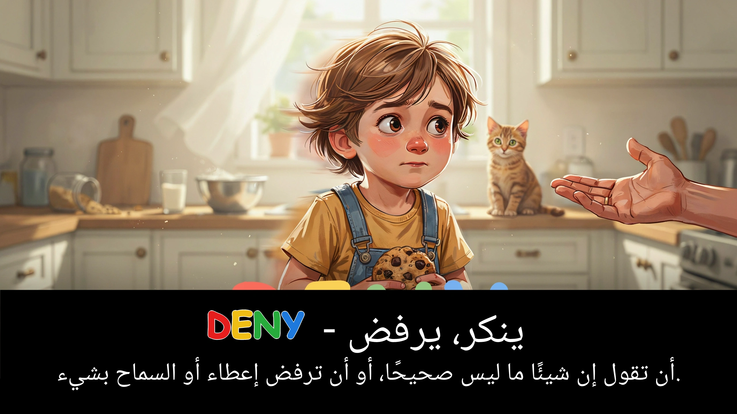 Arabic Illustration for deny